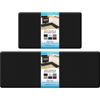 Picture of StepRite Kitchen Mats, 2PCS Kitchen Rugs, Cushioned Anti Fatigue Kitchen Mats for Floor, Non-Slip Standing Desk Mat, Waterproof Kitchen Rug Set for Kitchen, Floor, Office, 17.3"×30"+17.3"×47",Black