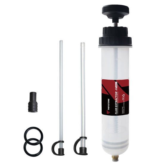 Picture of Thorstone Automotive Fluid Extractor Pump, Oil Change Syringe with Hose, Manual Fuel Suction & Filler, Fluid Oil Change Evacuator (17.6 Oz./0.53 Qt./500 CC)