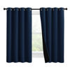 Picture of NICETOWN 100% Blackout Curtains with Black Liners, Thermal Insulated 2-Layer Lined Drapes, Energy Efficiency Small Window Draperies for Dining Room (Navy Blue, 2 Panels, 55 inches W by 57 inches L)