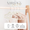 Picture of HOUSE DAY Velvet Hangers 40 Pack, Premium Clothes Hangers Non-Slip Felt Hangers, Sturdy Ivory White Hangers Heavy Duty Coat Hangers, Durable Suit Hangers for Space Saving, No Hanger Mark 360 Rotating
