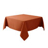 Picture of Biscaynebay Fall Tablecloth Textured Fabric Square Tablecloths 60x60 Inch, Rust Thanksgiving Autumn Harvest Water Resistant Fabric Tablecloths for Kitchen, Dining, Wedding, PartiesMachine Washable