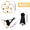 Picture of Frienda 6 Pcs Daisy Flower Air Vent Clip Daisy Flower Car Air Vent Clips Car Conditioning Freshener Outlet Clip Charm Decor(3 cm, 3.3 cm,White)