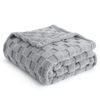 Picture of Bedsure Silver Grey Fleece Blanket for Couch - Super Soft Cozy Twin Blankets for Women, Cute Small Throws for Girls, 60x80 Inches