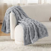 Picture of Bedsure Silver Grey Fleece Blanket for Couch - Super Soft Cozy Twin Blankets for Women, Cute Small Throws for Girls, 60x80 Inches