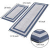Picture of Mattitude Kitchen Mat [2 PCS] Cushioned 0.47 inch Rugs Non-Skid Waterproof Ergonomic Comfort Standing Mat for Kitchen, Floor, Office, Sink, Laundry, Blue and Gray