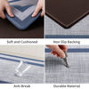 Picture of Mattitude Kitchen Mat [2 PCS] Cushioned 0.47 inch Rugs Non-Skid Waterproof Ergonomic Comfort Standing Mat for Kitchen, Floor, Office, Sink, Laundry, Blue and Gray
