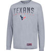 Picture of Ultra Game NFL Official Adults Super Soft Game Day Long Sleeve T-Shirt - Unisex, Houston Texans, Heather Gray, Medium