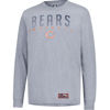 Picture of Ultra Game NFL Official Adults Super Soft Game Day Long Sleeve T-Shirt - Unisex, Chicago Bears, Heather Gray, Small