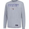 Picture of Ultra Game NFL Men's Active Quick Dry Long Sleeve T-Shirt, Baltimore Ravens, Heather Gray, Small