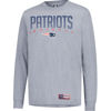 Picture of Ultra Game NFL Official Adults Super Soft Game Day Long Sleeve T-Shirt - Unisex, New England Patriots, Heather Gray, Small