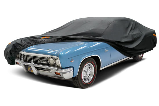 Picture of Kayme Car Cover Waterproof All Weather for Large Sedan,Outdoor Cover Fit for Ford Crown Victoria, Cadillac DTS, Grand Marquis, Lincoln Continental Town Car, Chevy Impala Caprice (209 to 218 inch)