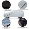 Picture of Kayme Large SUV Car Cover Waterproof All Weather for Automobiles, Outdoor Full Size SUV Cover Rain Sun UV Protection, Universal Fit for Chevrolet Tahoe, Lincoln MKT, GMC Envoy (207-214 inch)