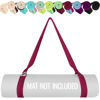 Picture of TECEUM [New 2025] Yoga Mat Strap - 30+ Colors - Adjustable Mat Holder Sling for All Mats [Mat Not Included]