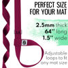 Picture of TECEUM [New 2025] Yoga Mat Strap - 30+ Colors - Adjustable Mat Holder Sling for All Mats [Mat Not Included]