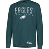 Picture of Ultra Game NFL Men's Active Quick Dry Long Sleeve T-Shirt, Philadelphia Eagles, Team Color, Small