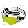 Picture of Juli Ski Goggle/Snow Snowboard Goggles for Men, Women & Youth - 100% UV Protection Anti-Fog Dual Lens(White Frame Gold Len)