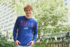 Picture of Ultra Game NFL Men's Active Quick Dry Long Sleeve T-Shirt, New York Giants, Team Color, Medium