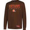 Picture of Ultra Game NFL Men's Active Quick Dry Long Sleeve T-Shirt, Cleveland Browns, Team Color, Small