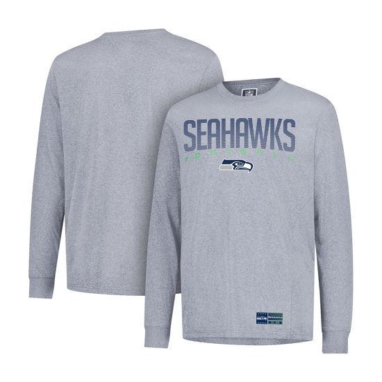 Picture of Ultra Game NFL Men's Active Quick Dry Long Sleeve T-Shirt, Seattle Seahawks, Heather Gray, Medium