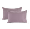 Picture of LANE LINEN 100% Organic Cotton Pillow Cases - King Size, Ultra Soft and Crisp, Cool Percale Pillow Covers, Sleeping Pillow Covers, Set of 2 - Lilac