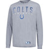 Picture of Ultra Game NFL Official Adults Super Soft Game Day Long Sleeve T-Shirt - Unisex, Indianapolis Colts, Heather Gray, Small