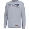Picture of Ultra Game NFL Official Adults Super Soft Game Day Long Sleeve T-Shirt - Unisex, Denver Broncos, Heather Gray, Small