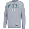 Picture of Ultra Game NFL Official Adults Super Soft Game Day Long Sleeve T-Shirt - Unisex, Green Bay Packers, Heather Gray, Large