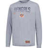 Picture of Ultra Game NFL Official Adults Super Soft Game Day Long Sleeve T-Shirt - Unisex, Cincinnati Bengals, Heather Gray, Medium