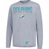 Picture of Ultra Game NFL Men's Active Quick Dry Long Sleeve T-Shirt, Miami Dolphins, Heather Gray, Medium