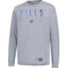 Picture of Ultra Game NFL Official Adults Super Soft Game Day Long Sleeve T-Shirt - Unisex, Buffalo Bills, Heather Gray, Small