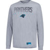 Picture of Ultra Game NFL Official Adults Super Soft Game Day Long Sleeve T-Shirt - Unisex, Carolina Panthers, Heather Gray, Small