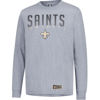 Picture of Ultra Game NFL Official Adults Super Soft Game Day Long Sleeve T-Shirt - Unisex, New Orleans Saints, Heather Gray, Medium