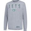 Picture of Ultra Game NFL Official Adults Super Soft Game Day Long Sleeve T-Shirt - Unisex, New York Jets, Heather Gray, Small