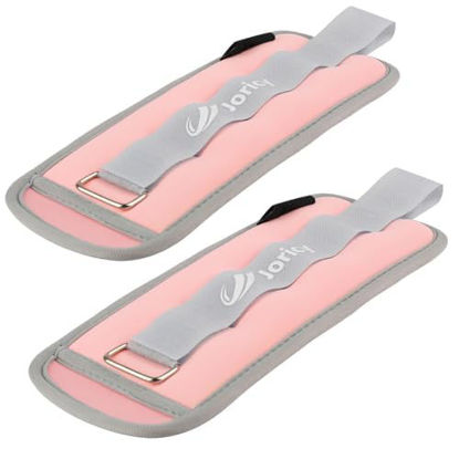 Picture of Ankle Weights, Wrist Leg Arm Weights for Women Men Kids with Adjustable Straps, Strength Training Weighted for Jogging, Running, Walking, Fitness, Gym Workout - 1LBS Pair (0.5 LB Each Weight), Light
