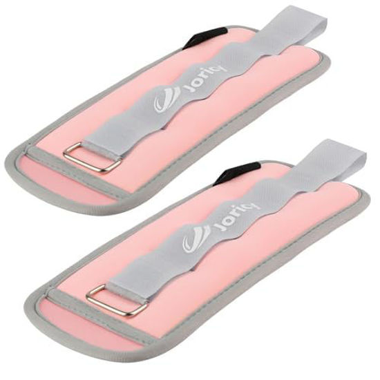 Picture of Ankle Weights, Wrist Leg Arm Weights for Women Men Kids with Adjustable Straps, Strength Training Weighted for Jogging, Running, Walking, Fitness, Gym Workout - 1LBS Pair (0.5 LB Each Weight), Light