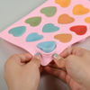 Picture of Fimary Heart-Shaped Chocolate Molds Silicone - Set of 2 Non-Stick Candy Heart Molds Silicone, Food Grade Silicone Heart Molds for Baking, Candy, Gummy, Jelly - Pink