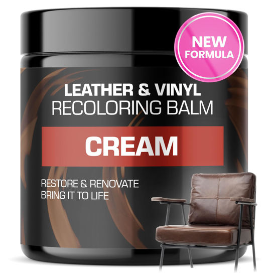 Picture of FORTIVO Leather Recoloring Balm, Color Restorer, Scratch Remover, Couch Paint and Repair, Leather Balm for Couches