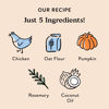 Picture of Bocce's Bakery Oven Baked Chicken Recipe Treats for Dogs, Wheat-Free Dog Treats, Made with Real Ingredients, Baked in The USA, All-Natural Chicken, Pumpkin & Rosemary Biscuits, 14 oz