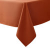 Picture of Biscaynebay Fall Tablecloth Textured Fabric 90x132 Inch Rectangular, Rust Thanksgiving Autumn Harvest Water Resistant Fabric Tablecloths for Kitchen, Dining, Wedding, Parties Machine Washable