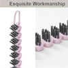 Picture of Crevice Cleaning Brush Hard Bristle Grout Cleaner Brush Scrub Brush Toilet Brush Cleaning Tools Cleaning Supplies for Household Use Bathroom Kitchen 3 Pcs (Black&Pink)