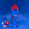 Picture of Zak Designs Sonic the Hedgehog Sage Kids Water Bottle For School or Travel, 19oz Stainless Steel Water Bottle With Straw, Handle, and Leak-Proof, Pop-Up Spout Cover (Sonic & Shadow)