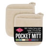 Picture of Ritz Terry Pocket Mitt & Hot Pad: Unparalleled Heat Resistant, Durable 100% Cotton - Ergonomically Designed for Optimal Grip - Easy-Care Machine Washable, Perfect for Your Kitchen - Latte, 2-Pk