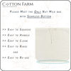Picture of Cotton Farm - Ultra Dense Cheesecloth Bag - Nut Milk Bag - XL 14x14 Inch, All Purpose Bag for Cheese Making, Straining, Storage, Sprouting and more, 100% Unbleached Cotton, Washable & Reusable