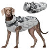 Picture of FUAMEY Dog Winter Jacket,Dog Cold Weather Coats Paded Dog Vest with Harness Built in Pet Warm Clothes Dog Apparel with Back Zipper Dog Water Resistant Coat for Small Medium Large Dogs Grey Camo XL