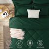 Picture of CozyLux Full Comforter Set with Sheets 7 Pieces Bed in a Bag Emerald Green All Season Bedding Sets with Comforter, Pillow Shams, Flat Sheet, Fitted Sheet and Pillowcases