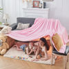 Picture of NEWCOSPLAY Super Soft King Blanket Pink Premium Silky Flannel Fleece Leaves Pattern Lightweight Bed Blanket All Season Use (Pink, King(90"x110"))