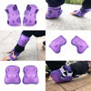 Picture of Kids/Youth Knee Pad Elbow Pads Guards Protective Gear Set for Roller Skates Cycling BMX Bike Skateboard Inline Skatings Scooter Riding Sports (Purple, Small (3-8 years))