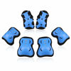 Picture of Kids/Youth Knee Pad Elbow Pads Guards Protective Gear Set for Roller Skates Cycling BMX Bike Skateboard Inline Skatings Scooter Riding Sports (Black / Blue, Medium(9-15 years))