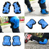 Picture of Kids/Youth Knee Pad Elbow Pads Guards Protective Gear Set for Roller Skates Cycling BMX Bike Skateboard Inline Skatings Scooter Riding Sports (Black / Blue, Medium(9-15 years))