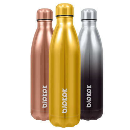 Picture of BJPKPK Water Bottles 25oz Insulated Stainless Steel Water Bottle-BPA Free, Shining Gold